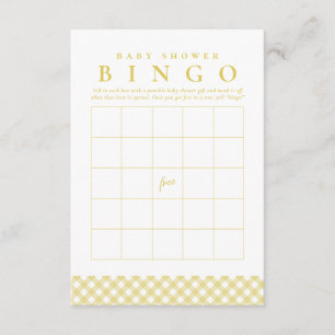 Juego de bingo para baby shower tarjeta adorable d