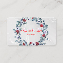 Juego de bodas: Las tarjetas de colocación