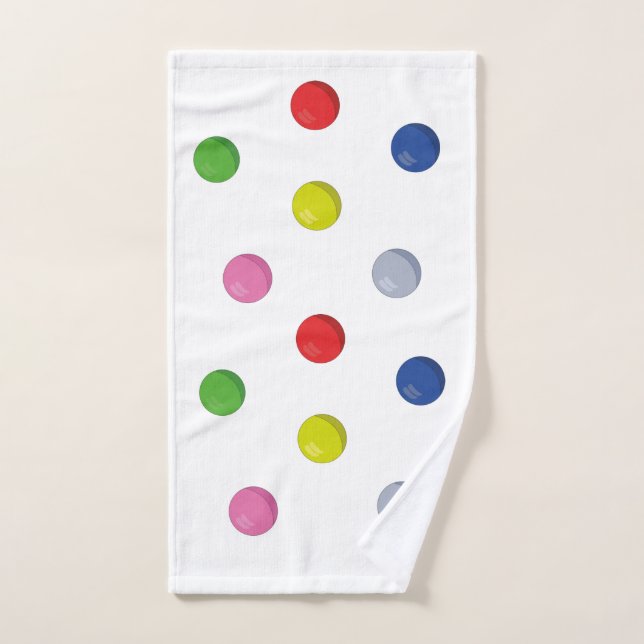 Juego de bolas de colores (Toalla de mano)