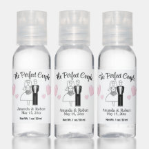 Juego de botellas de viaje de Bride & Groom Hand S