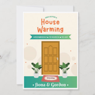 Juego de cartas de invitación al calentamiento de 