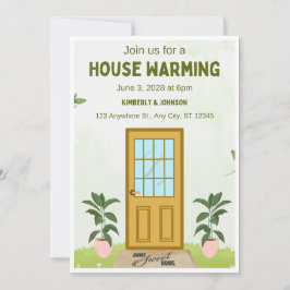 Juego de cartas de invitación al calentamiento de 