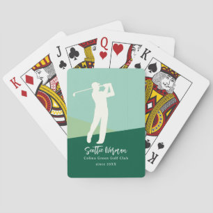 Juego de cartas de jugadores de club de golf