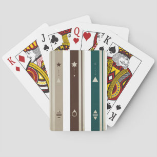 Juego de Cartas Modernas con Tres Franjas Vertical