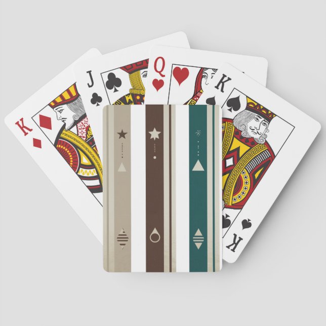 Juego de Cartas Modernas con Tres Franjas Vertical (Reverso)