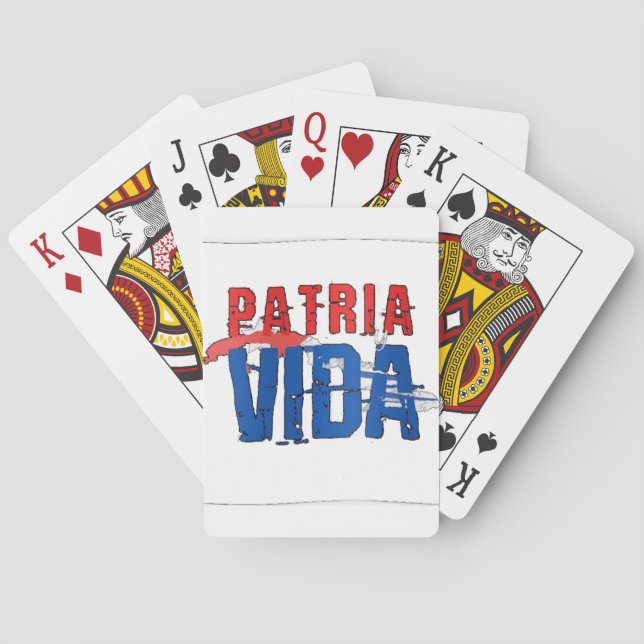 Juego de cartas patria y vida (Reverso)