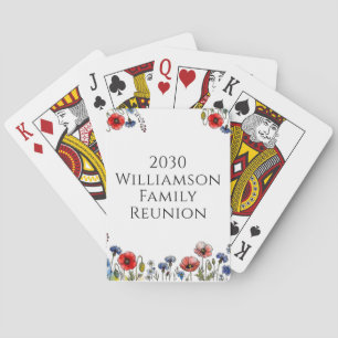Juego de cartas personalizadas para reunión famili