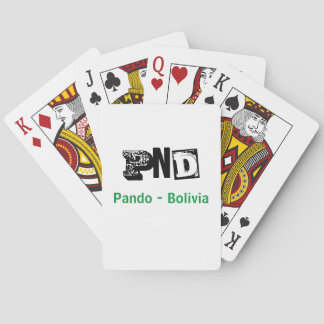 Juego de cartas PND Pando Bolivia