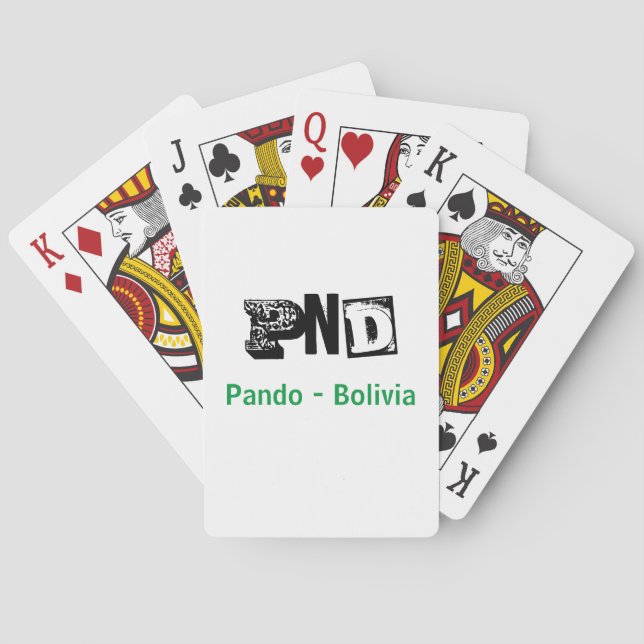 Juego de cartas PND Pando Bolivia (Reverso)