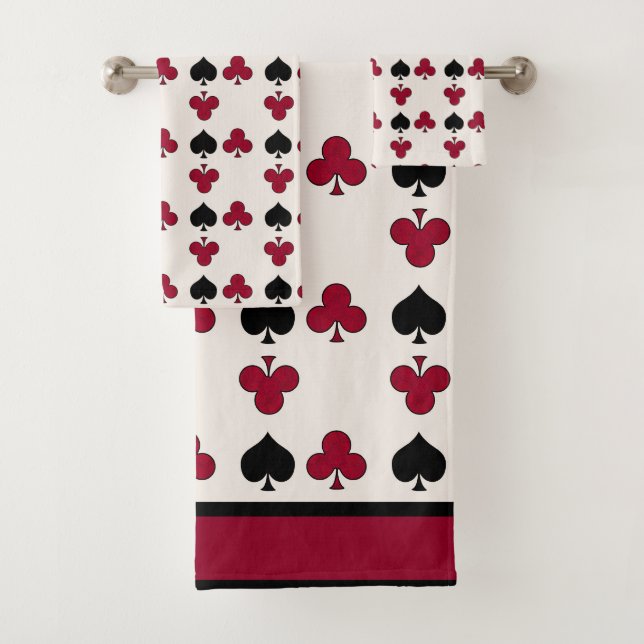 Juego de cartas, póker, tarjetas de mesa, rojo y n (In situ)