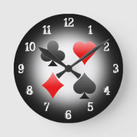Juego de cartas: Reloj de pared