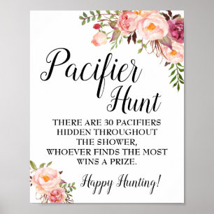 Juego de caza pacificadora Señal de flores rosadas
