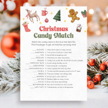 Juego de coincidencia de dulces de Navidad