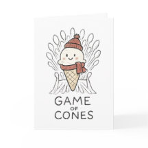Juego de Conos - Tarjeta Divertida de Navidad