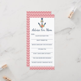 Juego de consejos de Baby Shower Anclaje floral ná