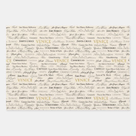 Juego de coordenadas de bello papel de envolvimien