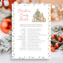 Juego de Correspondencia de Dulces de Navidad