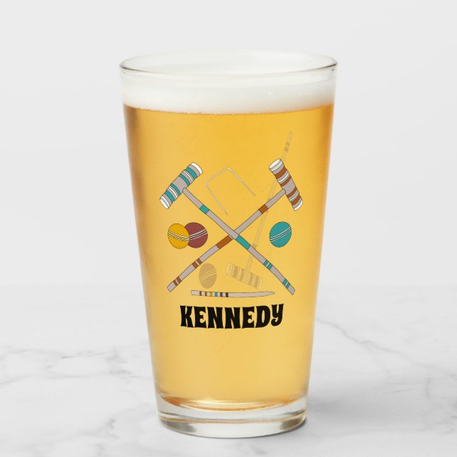 Juego de croquet, juegos de césped personalizados (Anverso (lleno))