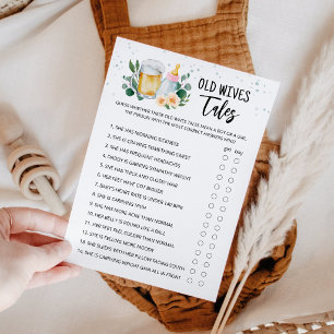 Juego de cuentos de viejas casadas Tarjeta Bebé es