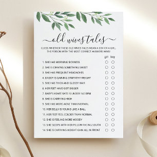 Juego de Dicho de Viejas Esposas Tarjeta para fies