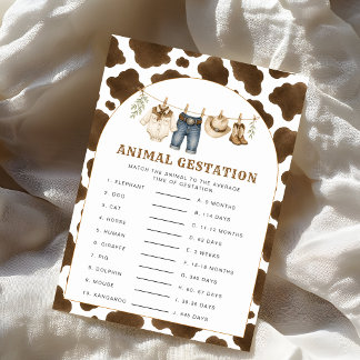 Juego de ducha de bebé Vaquero Pequeño Gestación A