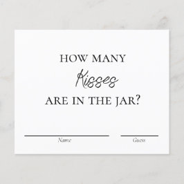 Juego de ducha de novia - Besos para las tarjetas