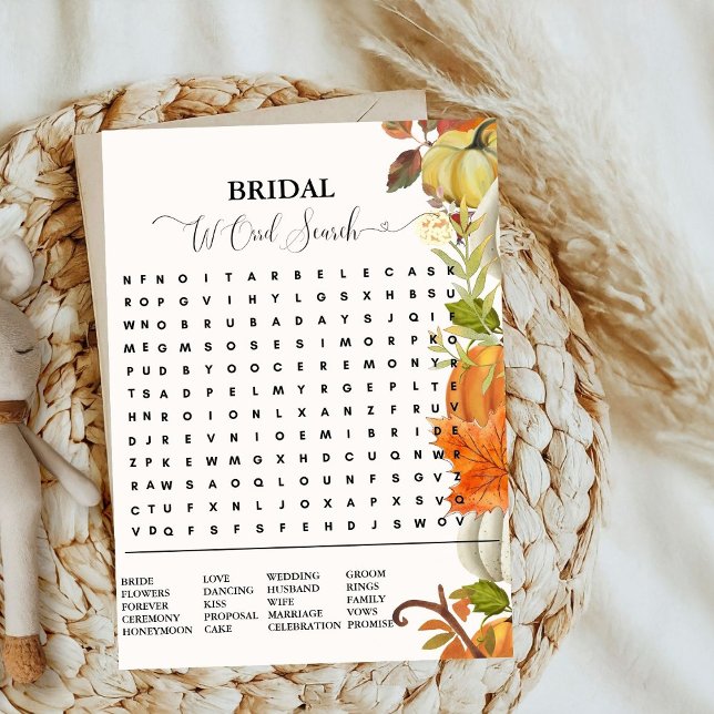 Juego de ducha de novia juego de calabaza de otoño (Subido por el creador)