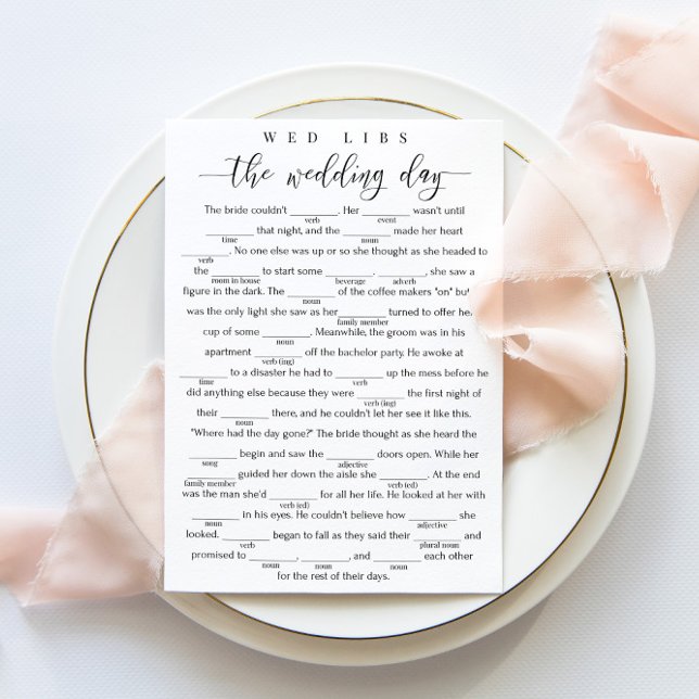 Juego de ducha de novia "The Wedding Day" tarjeta  (Subido por el creador)