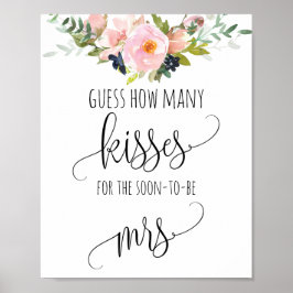 Juego de ducha de novias adivina cuántos Posters d