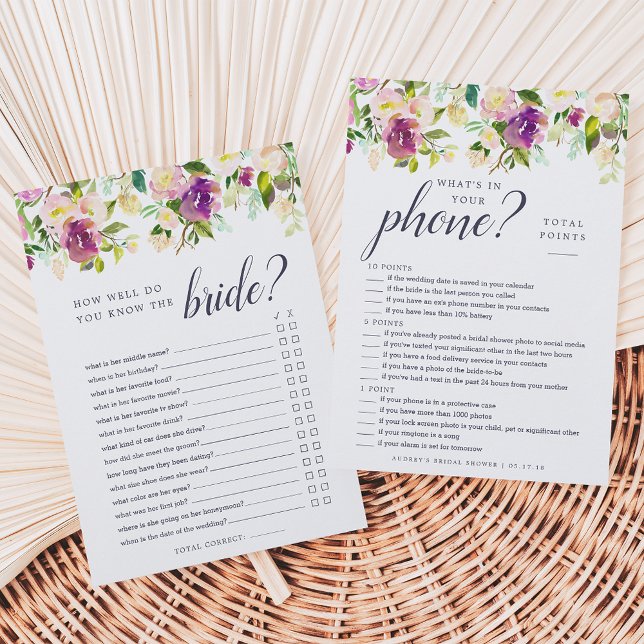 Juego de Ducha Nupcial de Doble Cara Vibrante Flor (Subido por el creador)