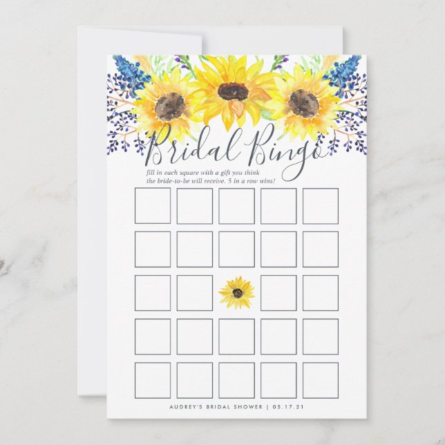 Juego de ducha nupcial de Flowerfields de doble ca (Anverso)
