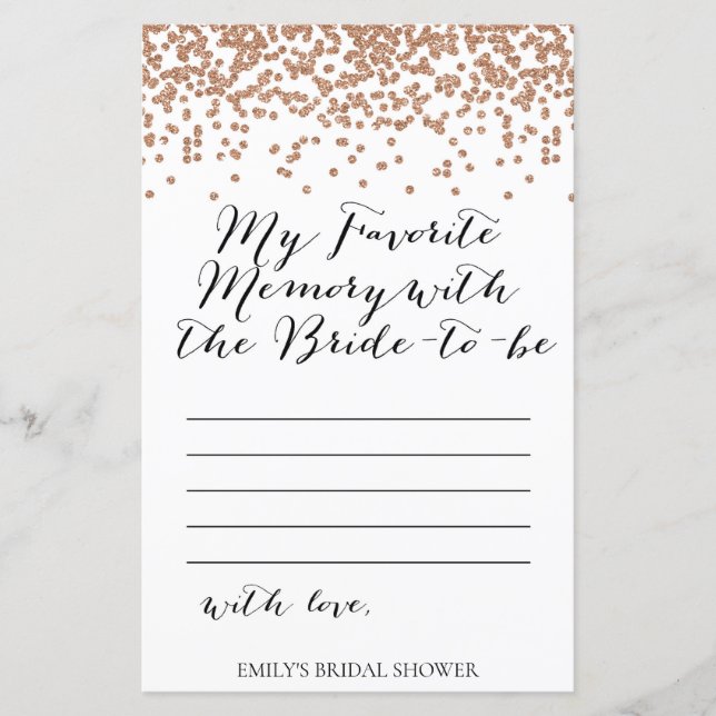 Juego de ducha Rosa Gold Brida - Tarjeta de memori (Anverso)