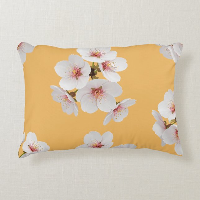 Juego de edredón y almohada de flor de almendro ja (Anverso)