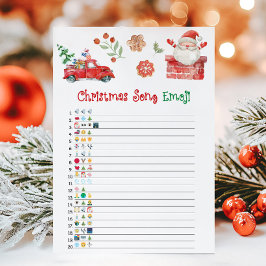 Juego de Emoji de Canción de Navidad de Santa
