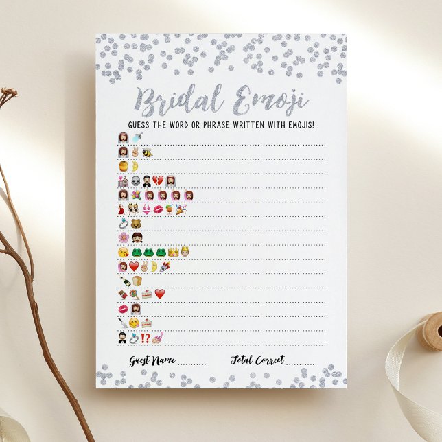 Juego de emoji nupcial con tarjeta de ducha de nov (Subido por el creador)