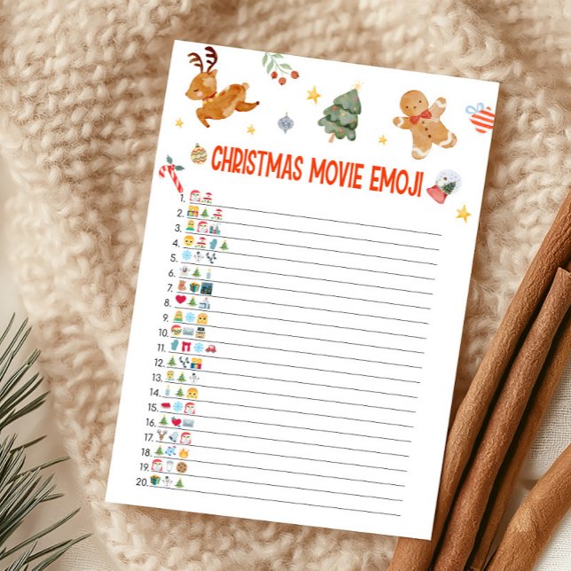 Juego de emojis de películas de Navidad (Christmas Party Games )