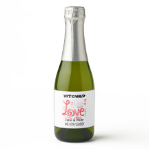 Juego de etiquetas de botellas Love Mini