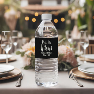 Juego de etiquetas para botella de agua de brujas 