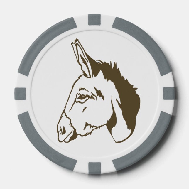 juego de fichas de Donkey Poker marrón! (Anverso)