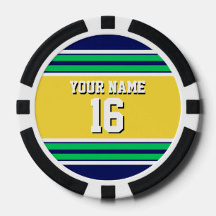 Juego De Fichas De Póquer 1-11 (collar sq)