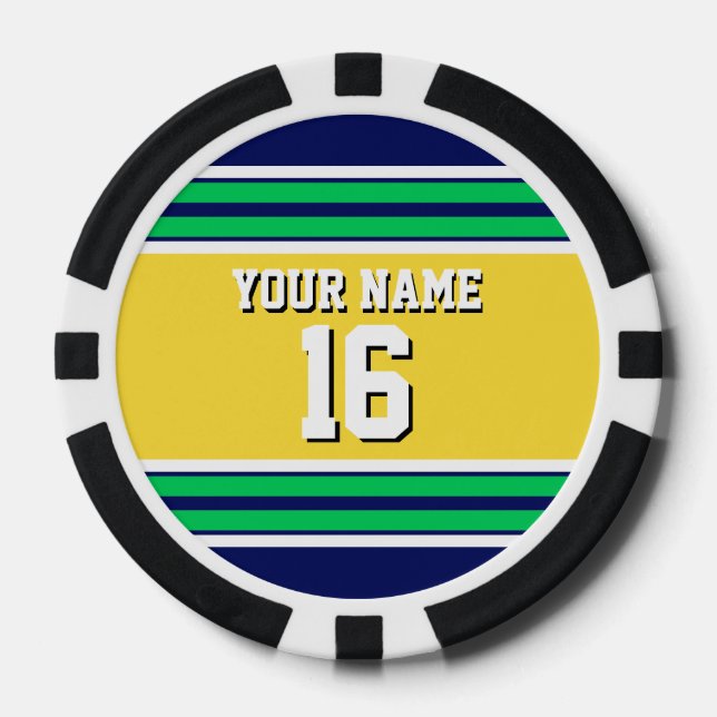 Juego De Fichas De Póquer 1-11 (collar sq) (Anverso)