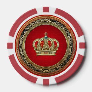 Juego De Fichas De Póquer [400] Príncipe-Princesa Rey-Reina Crown
