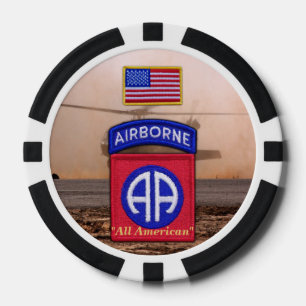 Juego De Fichas De Póquer 82.ª bravuconería aérea americana