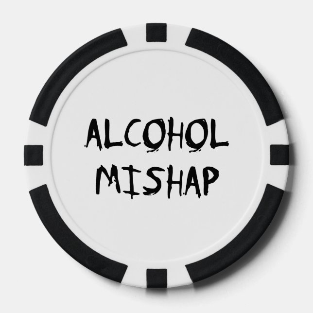 Juego De Fichas De Póquer Abuso de alcohol (Anverso)