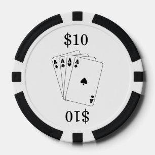 Juego De Fichas De Póquer Aces