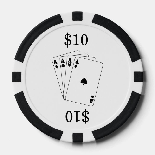 Juego De Fichas De Póquer Aces (Anverso)