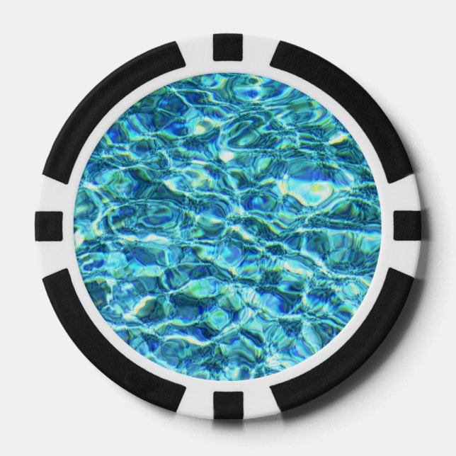 Juego De Fichas De Póquer Aguas chismosas caídas (Anverso)