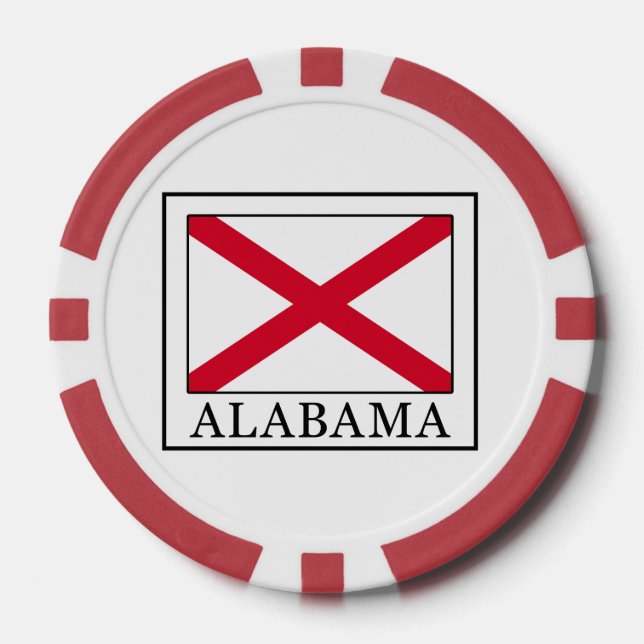 Juego De Fichas De Póquer Alabama (Anverso)
