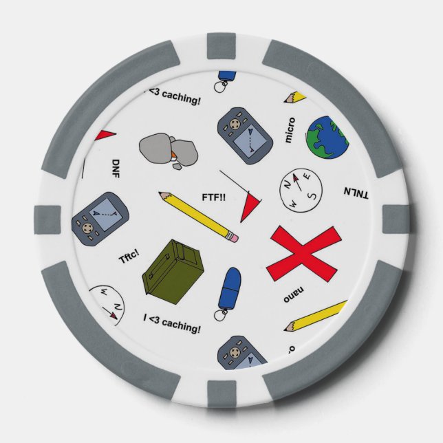 Juego De Fichas De Póquer Almacenar Chips (Anverso)