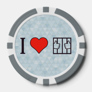 Juego De Fichas De Póquer Amo el estar en cárcel